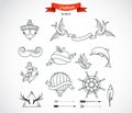 Set of modern vector Tattoo Art Royalty Free Stock Photo