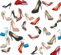 Set of modern woman shoes Royalty Free Stock Photo