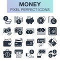 Set of money icons.