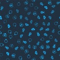 Set Monitor with graduation cap, Map pointer heart, Cloud upload and Diamond engagement ring on seamless pattern. Vector