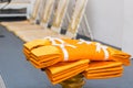 Set of monk`s robes for  Buddhist ceremonies Royalty Free Stock Photo