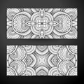 Set of Monochrome Banners, Web Design Element