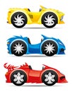 Set of monster toy cars.