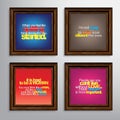 Set Of Motivational Quotes. Royalty Free Stock Photo