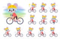 Animal mouse boy_road bike