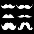 Set of moustaches icon