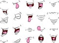 Set of mouths cartoon for your design