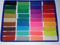 Set of multi-colored plasticine on a white background Royalty Free Stock Photo