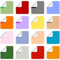 Set of Multi-Colored Stickers Royalty Free Stock Photo