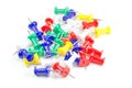 Set of multicolor push pins Royalty Free Stock Photo