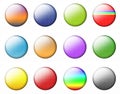 Set Multicolored Buttons Royalty Free Stock Photo