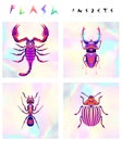 Abstract insects illustration