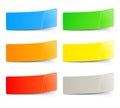 Set of multicolored stickers