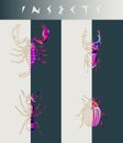 Abstract insects illustration