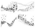 Set of music background Royalty Free Stock Photo