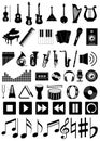 Set of 50 music icons