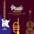 Set music instruments icons Royalty Free Stock Photo
