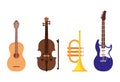 Set music instruments icons Royalty Free Stock Photo