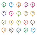 Set of music note pointer