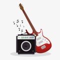 set musical instruments icons Royalty Free Stock Photo