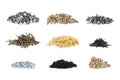 Set of nails, screws and nuts Royalty Free Stock Photo
