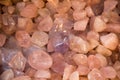 Set of natural mineral gemstones as little pebbles Royalty Free Stock Photo