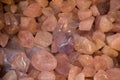 Set of natural mineral gemstones as little pebbles Royalty Free Stock Photo