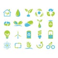 Set of nature icons. Vector illustration decorative background design Royalty Free Stock Photo