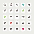 Set of navigation icons