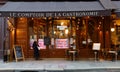 Set in the 2nd district of Paris, rue Montmartre, Le Comptoir de la Gastronomie is the Parisians favourite address to Royalty Free Stock Photo