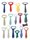 Set of neckties