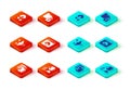Set Network cloud connection, Filter setting, Failed access storage, Folder and lock and Cloud hacking icon. Vector Royalty Free Stock Photo
