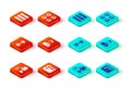 Set Network cloud connection, Loading data window, Cloud technology transfer, Analyst engineer, Hierarchy organogram Royalty Free Stock Photo