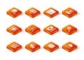 Set Neural network, Artificial intelligence robot, Algorithm, Network cloud connection and Processor CPU icon. Vector