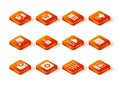 Set Neural network, Computer api interface, Server, Binary code, Network cloud connection, Artificial intelligence AI Royalty Free Stock Photo