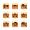 Set Neural network, Server, Data, Cloud technology data transfer, Algorithm, Photo retouching, Processor CPU, and Royalty Free Stock Photo