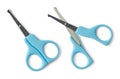 set of new born baby scissors isolated Royalty Free Stock Photo