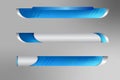 Vector illustration. Banners for broadcasting with negative space to insert text. Set of news bars with copy space Royalty Free Stock Photo