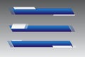 Vector illustration. Banners for broadcasting with negative space to insert text. Set of news bars with copy space Royalty Free Stock Photo