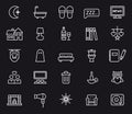 Set of night life icons