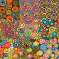 Set of nine colorful floral patterns