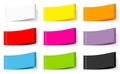 Set Of Nine Colorful Textile Label Stitching Mix