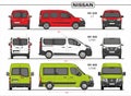 Set of Nissan Passenger Vans and Minivans 2019
