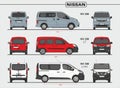 Set of Nissan Passenger Vans and Minivans 2019