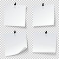 Set of note papers