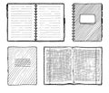 Set of notebooks Royalty Free Stock Photo