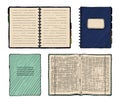 Set of notebooks Royalty Free Stock Photo
