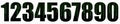A set of numbers 1 2 3 4 5 6 7 8 9 0 with matrix binary digital code isolated on a white background. AI set of numbers Royalty Free Stock Photo
