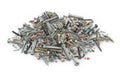 Set of nuts, screws, bolts, screws, washers Royalty Free Stock Photo