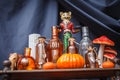 Set of objects to celebrate halloween